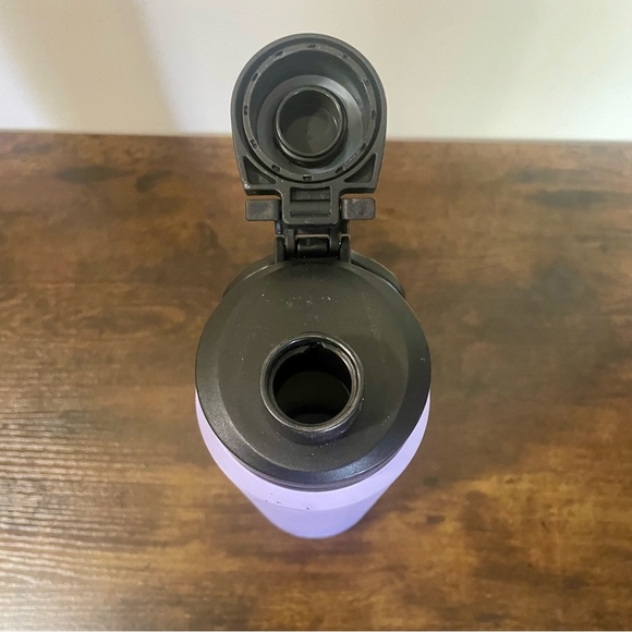 RBX Purple Metal Reusable Water Bottle with Screw Top and Handle - Picture 3 of 6